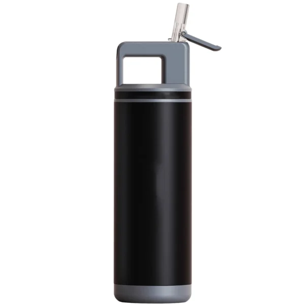 20oz Insulated Water Bottle with Hockey Stick Straw